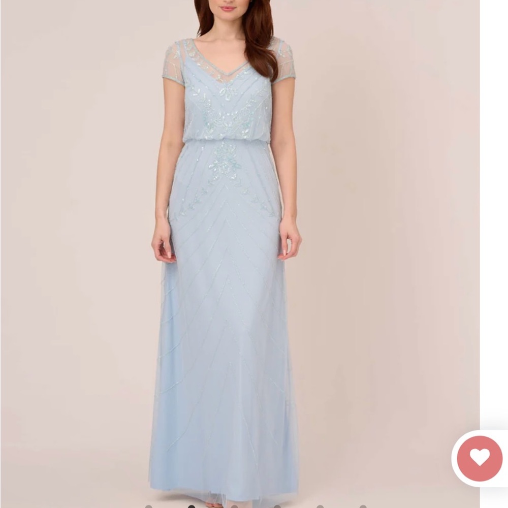 Adriana Papell gorgeous, hand beaded.  Perfect MOB/MOG dress!